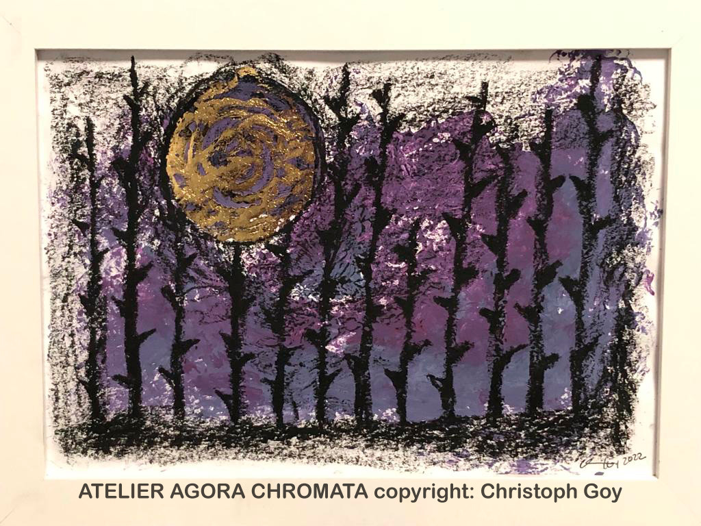 Mond &uuml;ber den Dornen