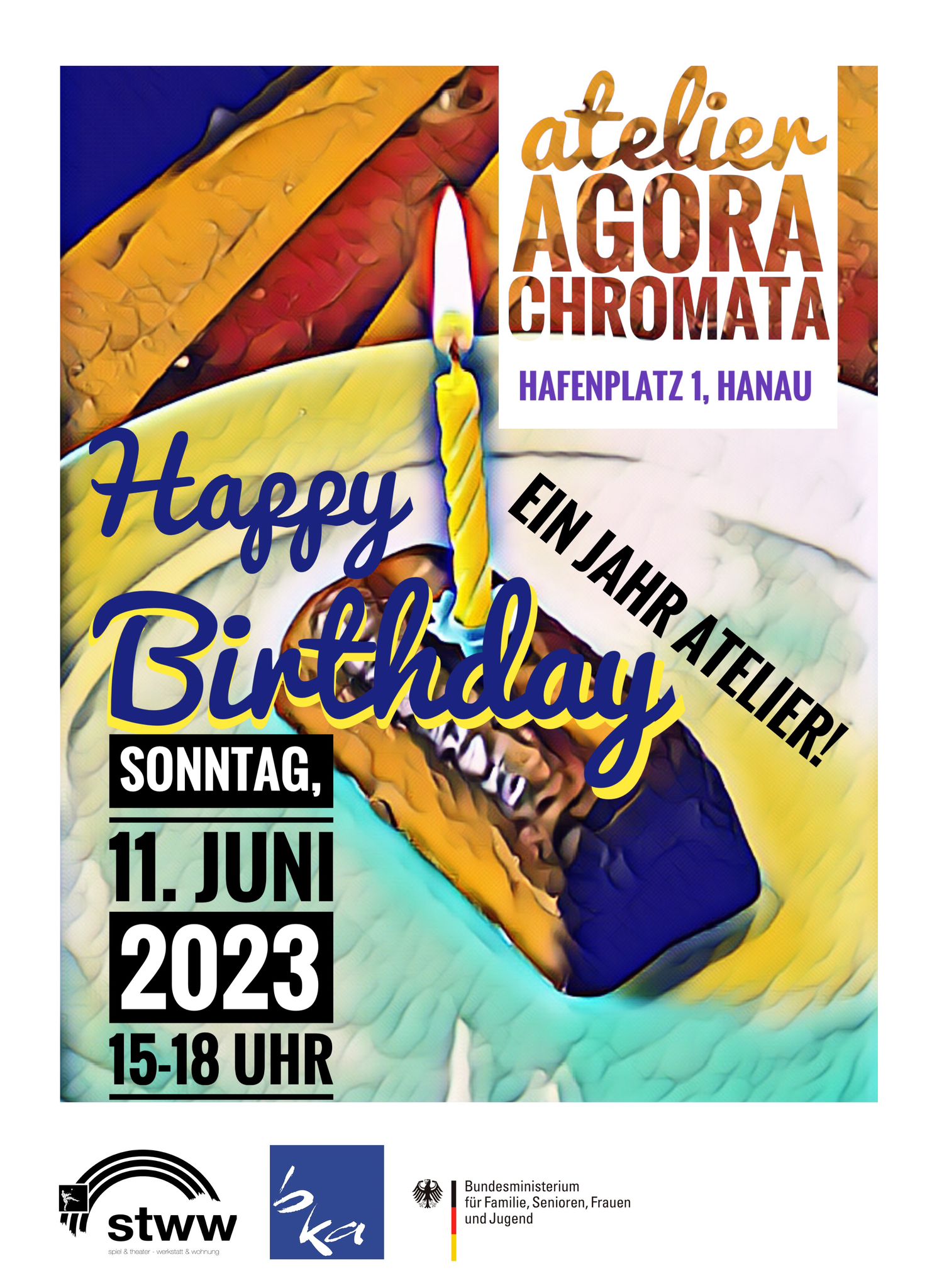Happy Birthday - 1 Jahr Atelier Agora Chromata
